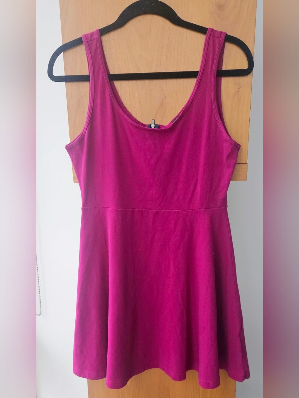 Express Magenta Scoop Neck Tank Dress